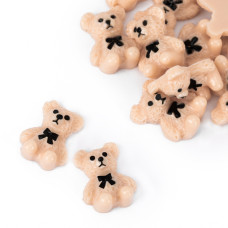 Ozdoby do paznokci Molly Nails misie 3D brązowe 20 szt