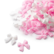 Ozdoby do paznokci kokardki 3D róż 20 szt