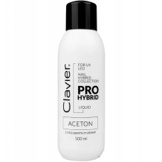 Aceton Clavier do hybryd, żeli – 500 ML PRO Hybrid (truskawki)