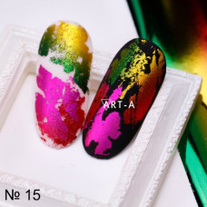 ART-A Folia do manicure RED-Yellow №015 