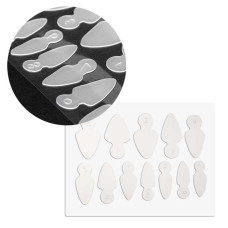 Combo system dual form silikonowe formy do frencha MollyLac migdał krótki 12 szt