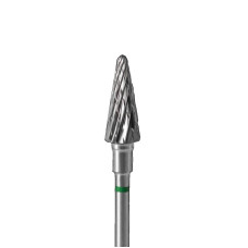 Staleks Frez z węglika choinka stożek 6x14mm Green FT71G060/14