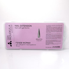 Molekula Professional Tipsy żelowe Stiletto, 240 szt.