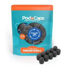 Kapturki ścierne PodoCaps Clavier Medisterill, 13mm, 120 grit – 10szt.