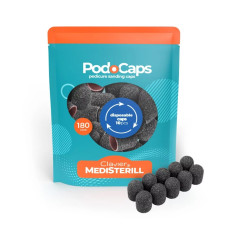 Kapturki ścierne do pedicure PodoCaps Clavier Medisterill, 13mm, 180 grit – 10szt.