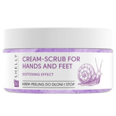Krem-peeling do dłoni i stóp z alantoiną, ekstraktem ze ślimaka i masłem shea Shelly 350 g