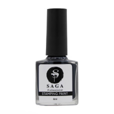SAGA Professional Stamping Paint 01 black, 8 ml
