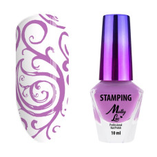 Lakier do stempli i stampingu MollyLac różowy 10ml Nr 6