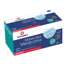 Maska Medyczna Opharm 50 szt. niebieski