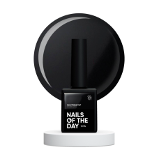 NAILSOFTHEDAY No stress top no wipe -błyszczący top bez lepkiej warstwy bez UV-filtrów odporny na zadrapania, 10 ml