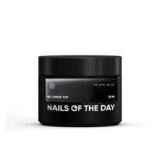 NAILSOFTHEDAY No stress top no wipe - błyszczący top bez lepkiej warstwy i bez filtrów UV,30 ml