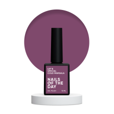 NAILSOFTHEDAY Lakier hybrydowy Let's special Cold Marsala, 10 ml