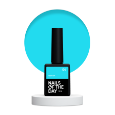NAILSOFTHEDAY Neon top 04 - niebieski top bez lepkiej warstwy, 10 ml
