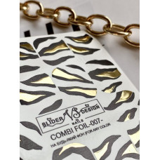 VS Nails Naklejki wodne COMBI FOIL 007