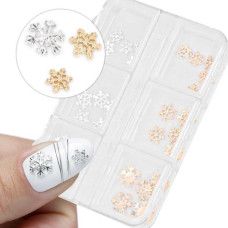 Ozdoby świąteczne gwiazdki śnieżynki w kasetce 5 x 6 wzorów