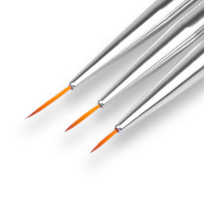 Zestaw pędzelków do zdobień cieńkie Tricolore, Clavier, 3szt.