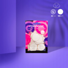 PODODISC STALEKS PRO Wymienne nakładki L grad. 180 biłe