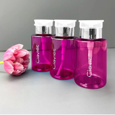 Dozownik z Pompką Clavier, pink-silver 180 ml