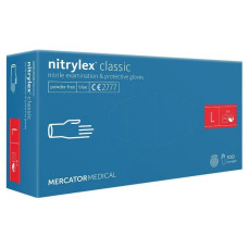 Rekawiczki Mercator Nitrylowe L 100 Sztuk - Niebieskie