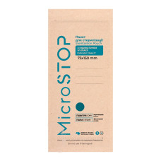 Torebki do sterylizacji MicroSTOP 75 x 150 mm ECO, ZE WSKAŹNIKIEM 4 KLASA 100 szt
