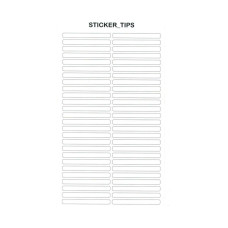 Sticker Tips Naklejki na paletę biały