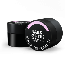 NAILSOFTHEDAY Build gel potal 02 - jasno-różowy żel¶budujący z cząstkami folii, 15 ml