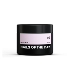 NAILSOFTHEDAY Premium gel 03 - mlecznoróżowy żel budujący, 30 ml